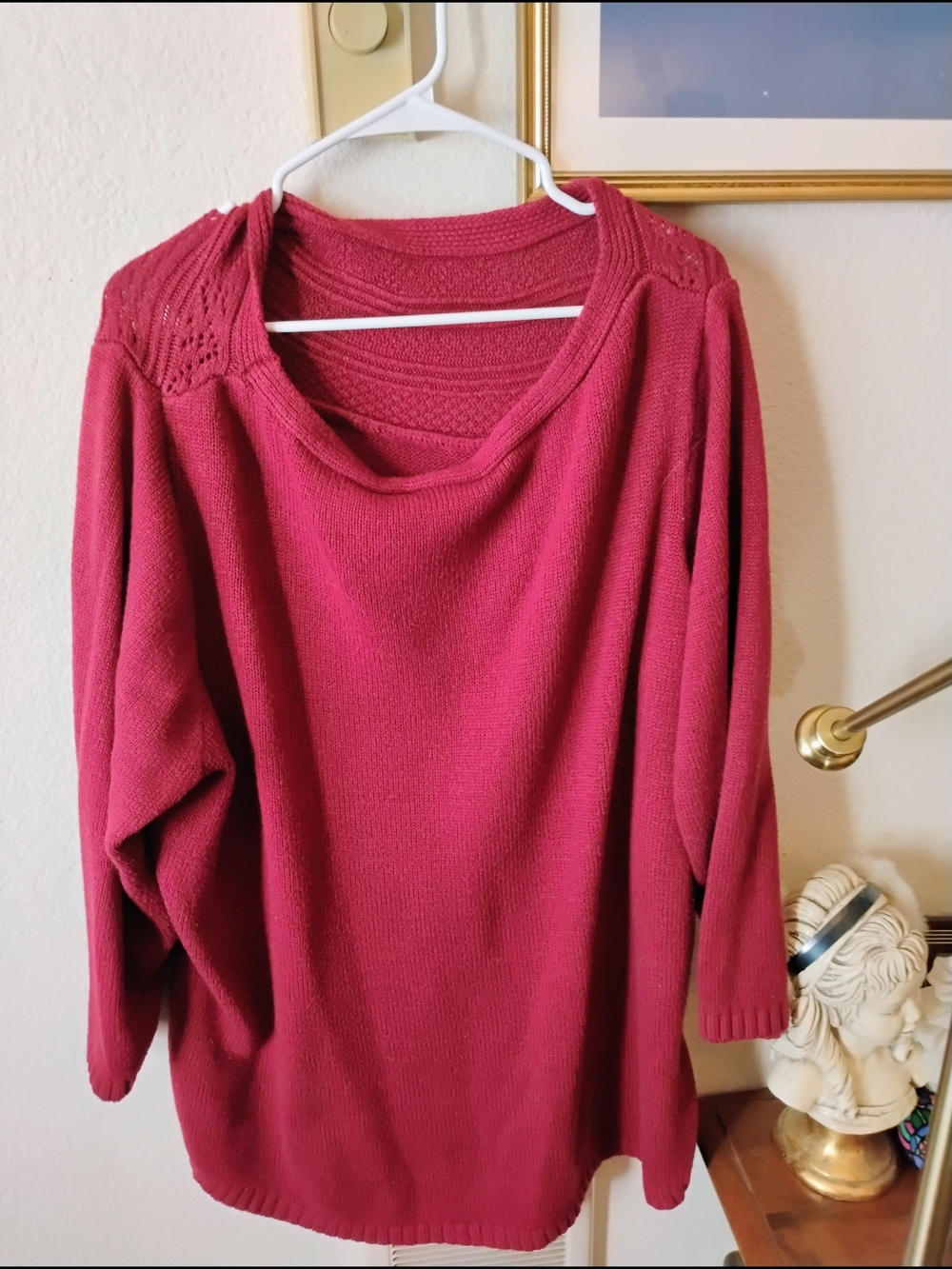 Lane Bryant Scoop Neck Sweater in Rose